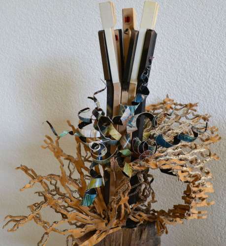 abstract assemblage sculpture